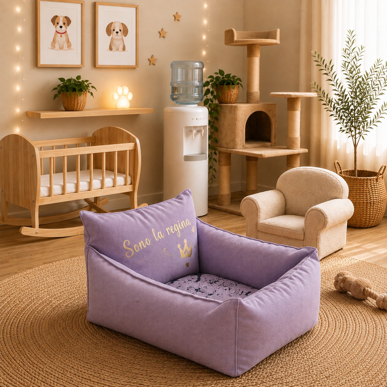 Cuccia Divanetto Artigianale in Cotone per Cani